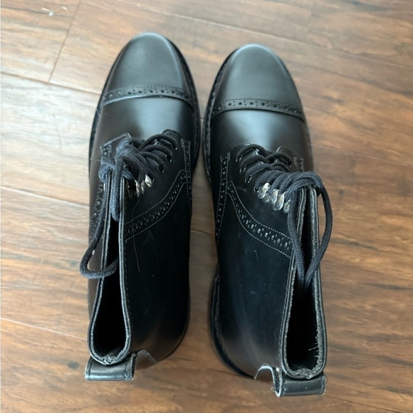 NWOT Damen Frost Paris Black Leather Cap Toe Men\'s Boots-Size 11 main image 13